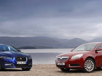 Twins-Jaguar-XF-vs-Vauxhall-Insignia
