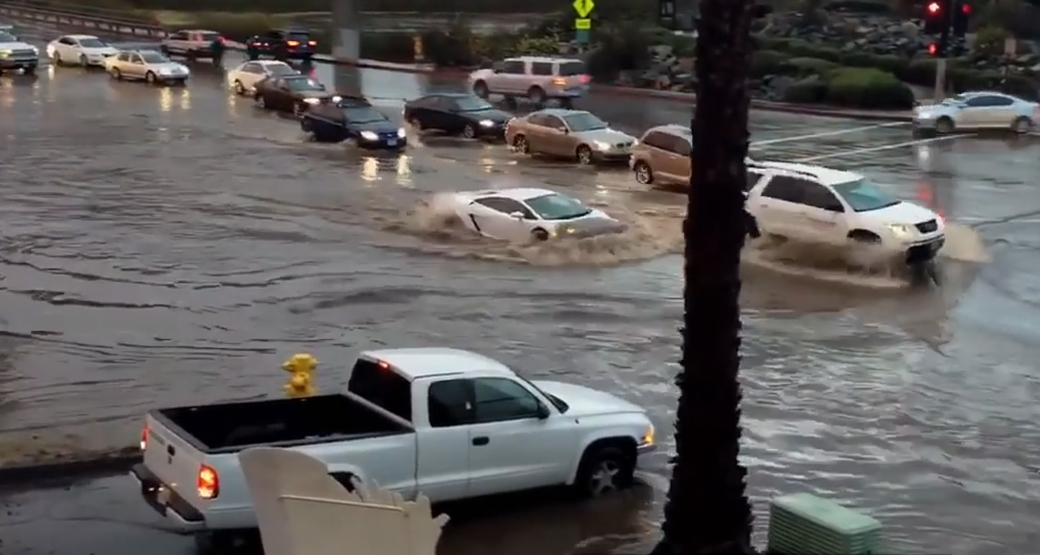 Lamborghini-Flood-Hit-California