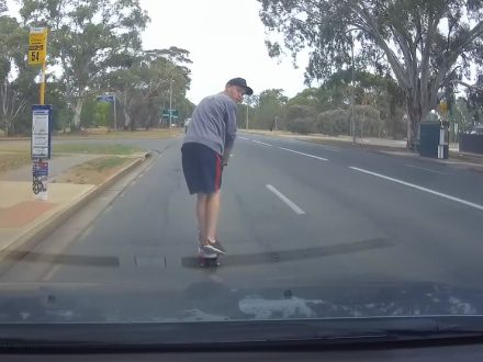 Aussie-Drongo-On-A-Scooter