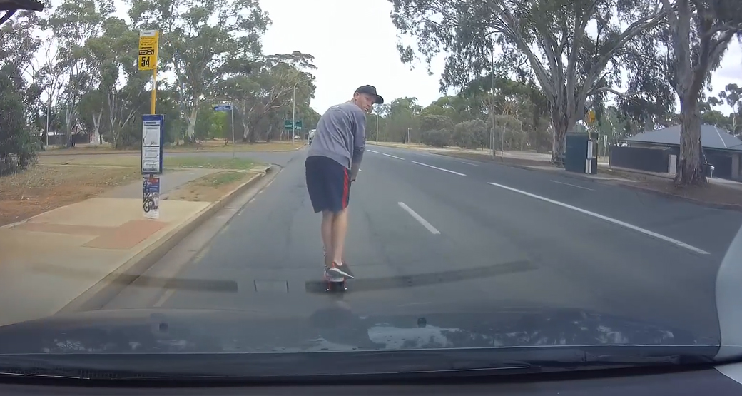 Aussie-Drongo-On-A-Scooter