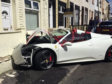 Lord-Aleem-And-The-Smashed-Up-Ferrari-458-Spider