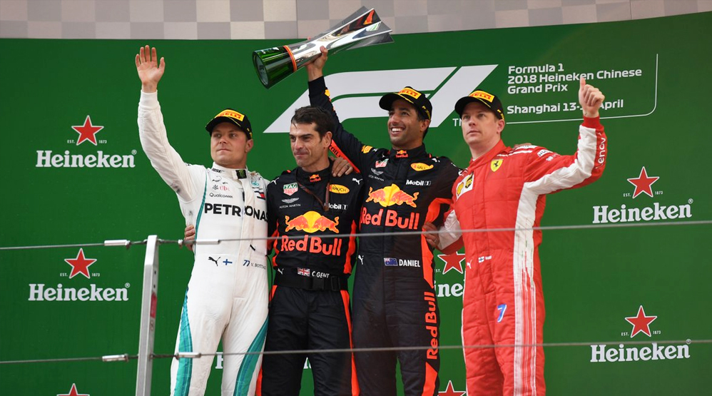 Chinese Grand Prix Winner Daniel Ricciardo