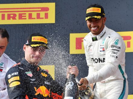 2018, F1 French Grand Prix, Lewis Hamilton celebrates victory Dailycarblog