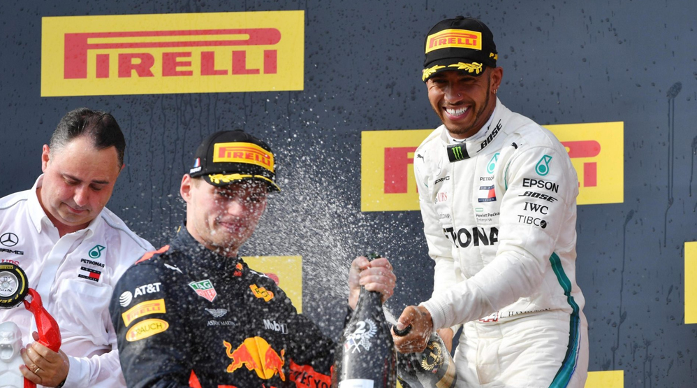 2018, F1 French Grand Prix, Lewis Hamilton celebrates victory Dailycarblog