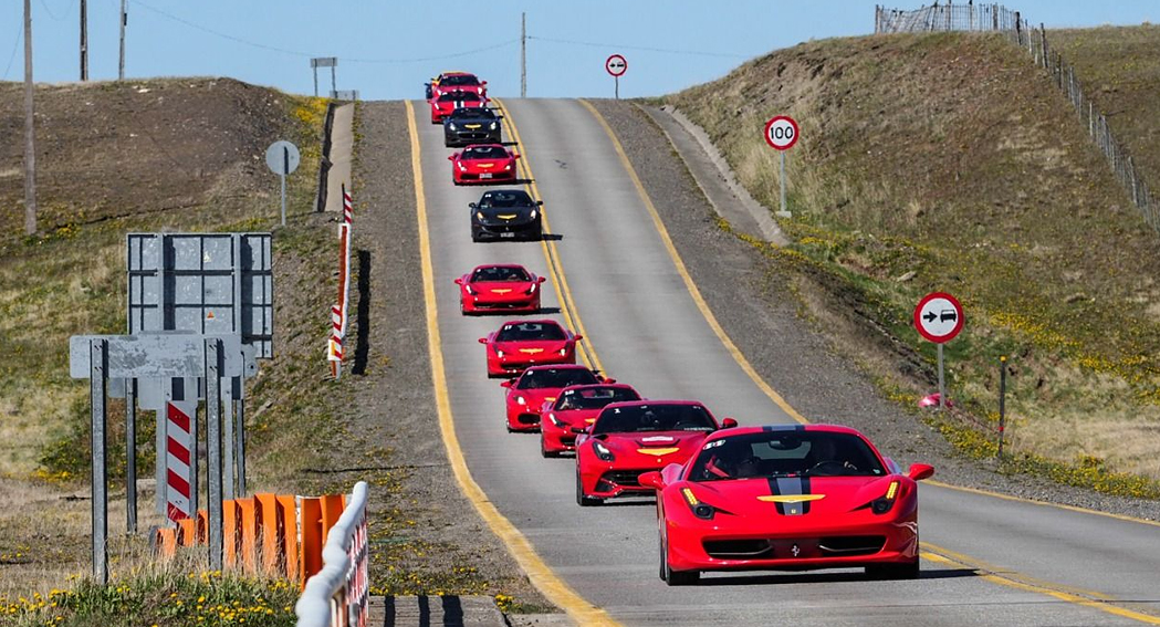 Ferrari Club Chile, Passione Unica Patagonia 2018, the money shot, dailycarblog.com