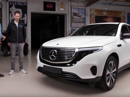 Jay Leno tests the Mercedes Benz ECQ 400 prototype, dailycarblog.com