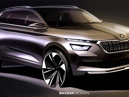 Skoda Kamiq 2019 design sketch, dailycarblog.com
