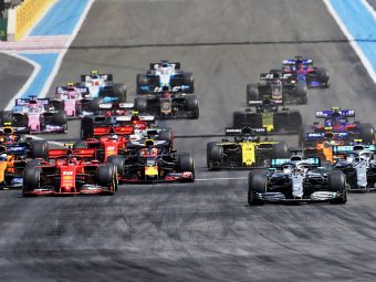 2019 French Grand Prix start dailycarblog.com