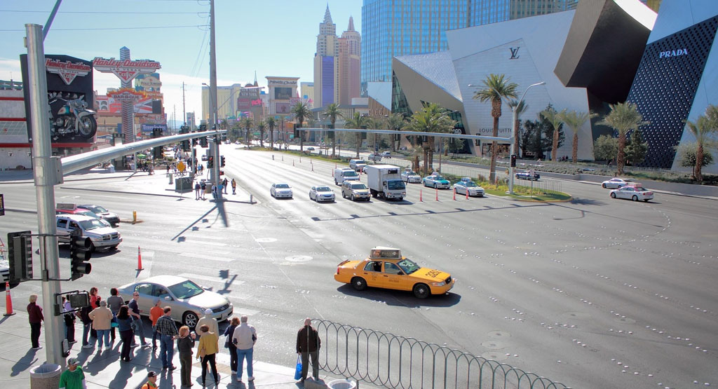 Las Vegas crosswalk dailycarblog.com