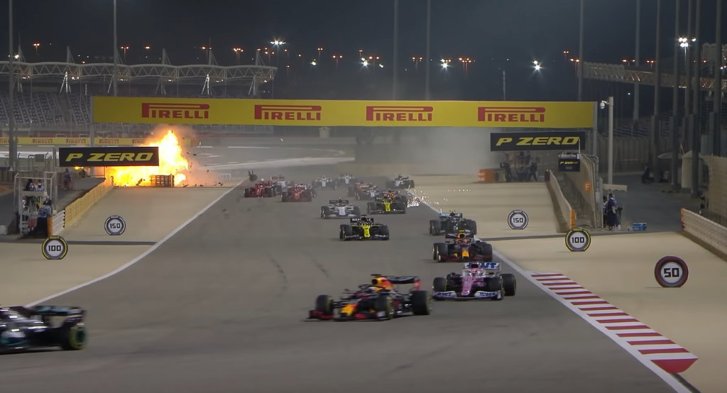 2020 Bahrain Grand Prix Grosjean Crash, Daily Car Blog