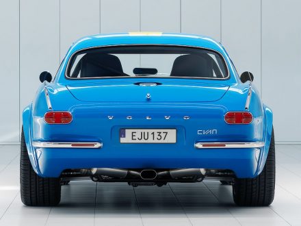 Volvo P1800 Cyan Rear Daily Car Blog