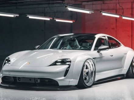 Porsche Taycan Widebody Stance dailycarblog