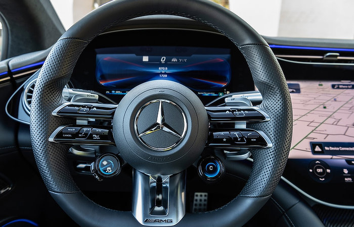 Mercedes AMG EQS 53 4MATIC - Steering Wheel - Daily Car Blog
