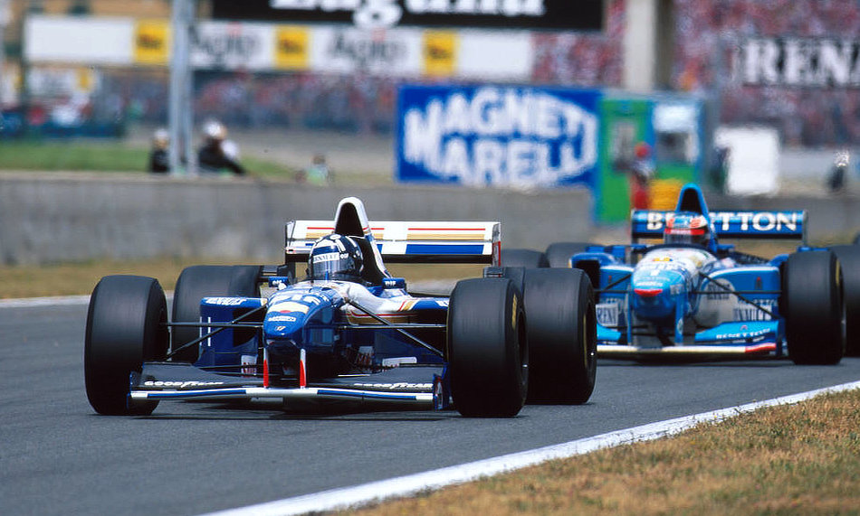 Damon Hill vs Michael Schumacher - 1995 - Daily Car Blog