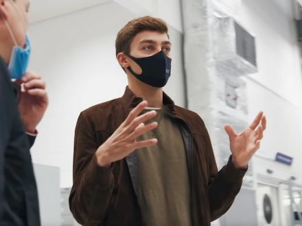 George Russell Visits Mercedes AMG F1 - Daily Car Blog