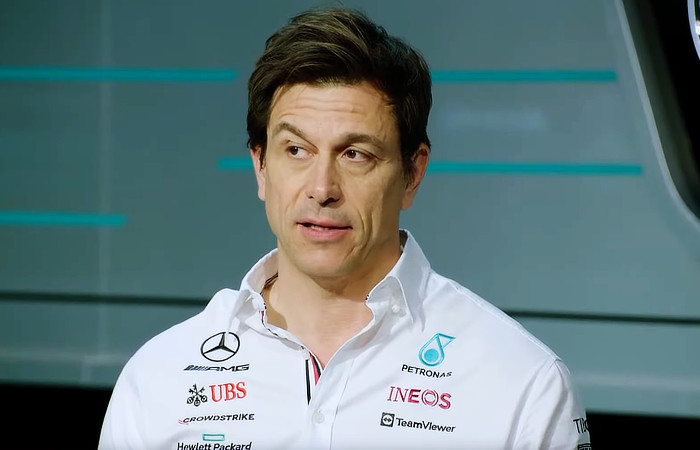 Toto Wolff at the launch of the W13 - Daily car Blog