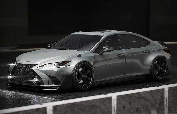 Lexus ES Widebody Concept by Sugardesign_1 - Side - Daily Car Blog