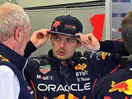 Problem Child Max Verstappen tals to Mad Dog Helmut Marko - Red Bull RB18 - 2022