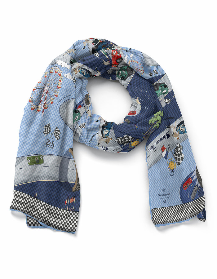 The Outlierman 2022 Le Mans 24 Summer Collection - Silk Scarf