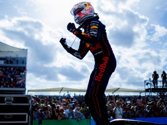 2022 USA GP - Max Verstappen celebrates victory
