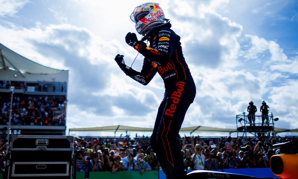 2022 USA GP - Max Verstappen celebrates victory