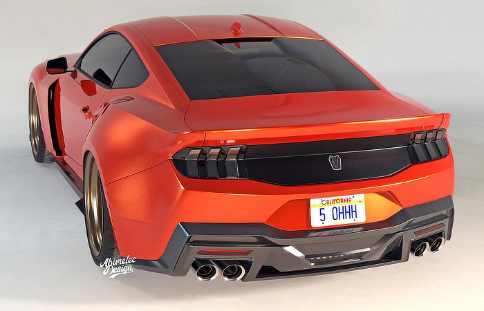 Ford Mustang 2022- Widebody Concept - Rear