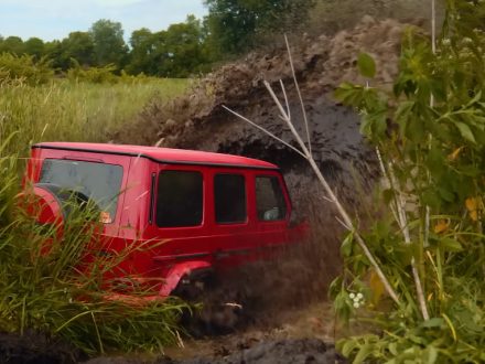 Honky Tonk WhistlinDiesel drives into a sinkhole