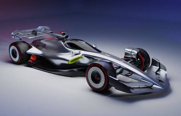 Mark Antar F1 Concept Car - front-quarter - 2022
