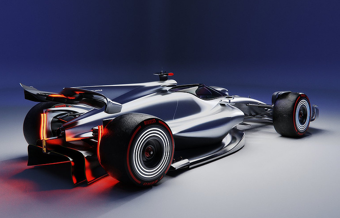 Mark Antar F1 Concept Car - rear-quarter - 2022