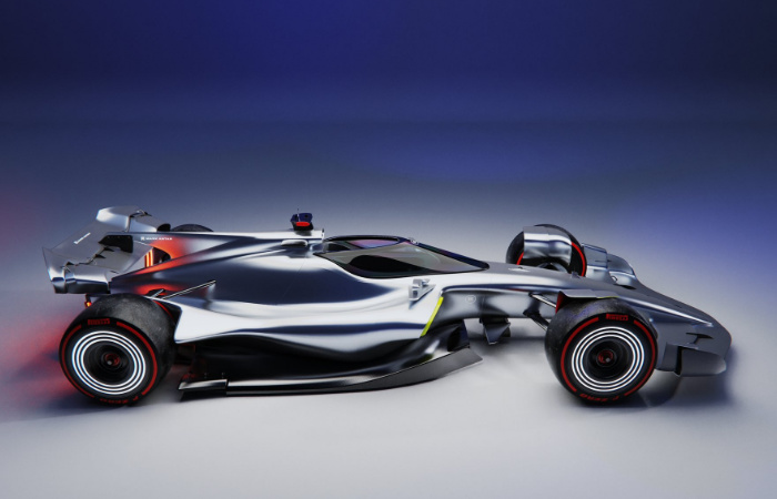 Mark Antar F1 Concept Car - side view - 2022