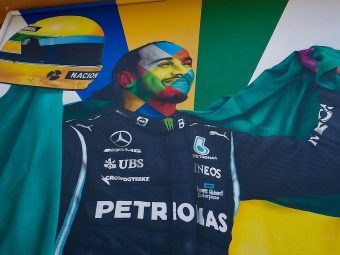 Lewis Hamilton - Brazil Mural 2023