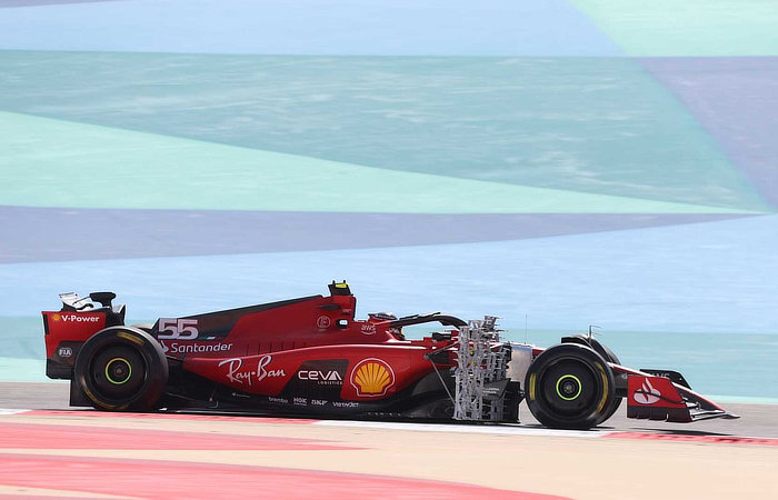 Ferrari at the 2023 Bahrain pre-season test