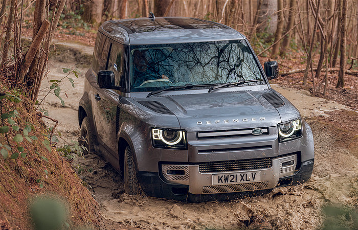Land Rover Defender Review - 2023 - Muddy river