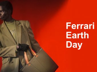 Ferrari Earth Day Fashion - Green Suit Guy
