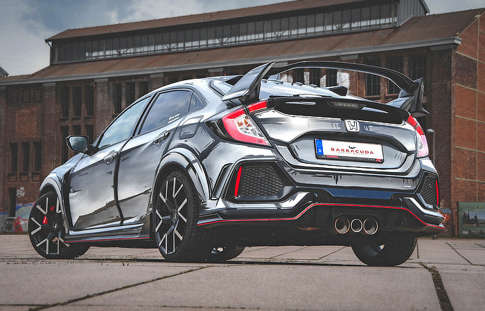 Honda Civic Type R with Barracuda Racing Wheels - Rear Stance