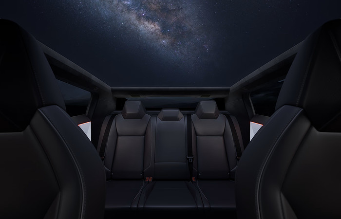 Tesla Cybertruck - Rear Seating