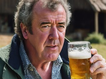 Jeramy Clarkson Drinking beer