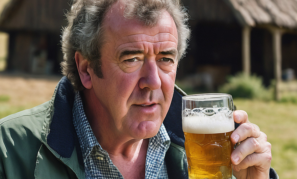 Jeramy Clarkson Drinking beer