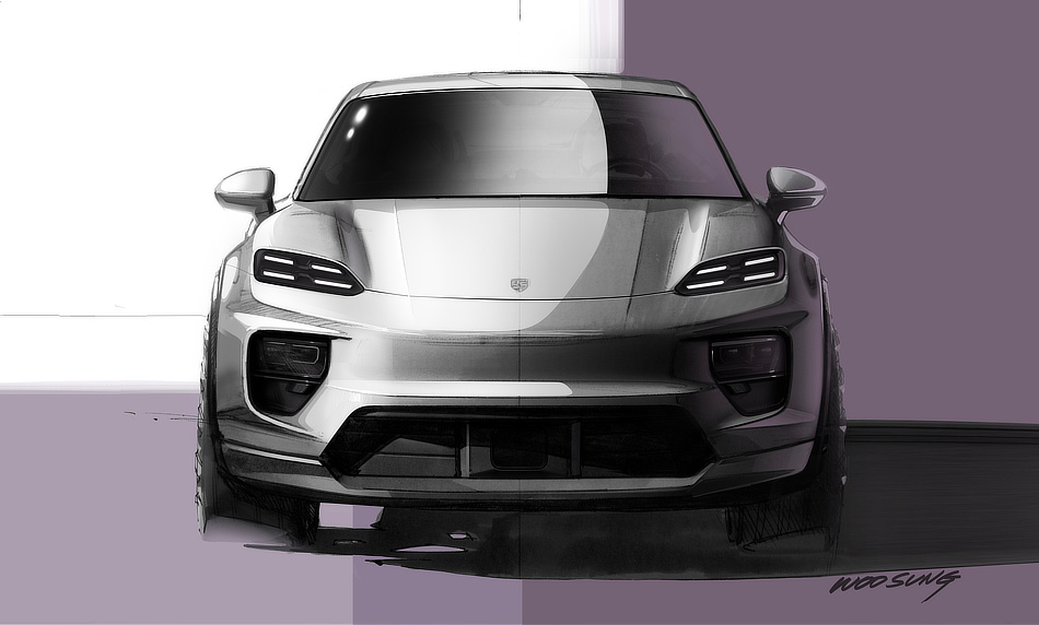 2024 Porsche EV Design Sketch