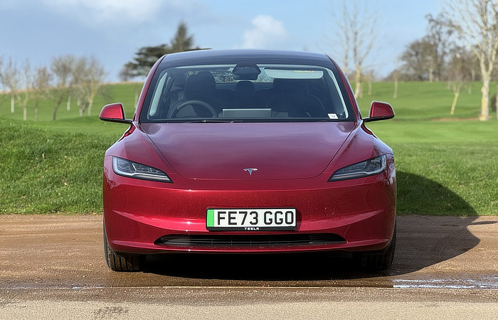 2024 Tesla Model 3 Review - Standard Range - rear light Front stance