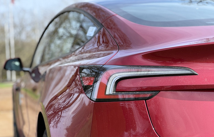 2024 Tesla Model 3 Review - Standard Range - rear light cluster