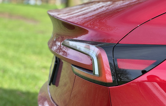 2024 Tesla Model 3 Review - Standard Range - rear light boot spolier