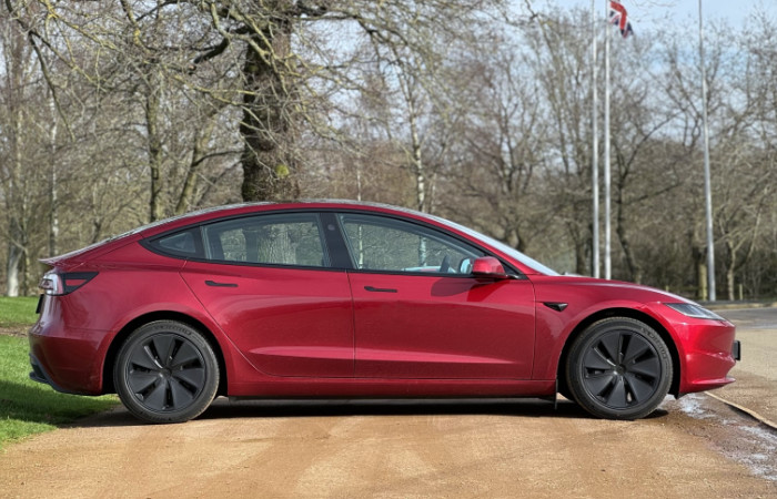 2024 Tesla Model 3 Review - Standard Range - rear light side stance