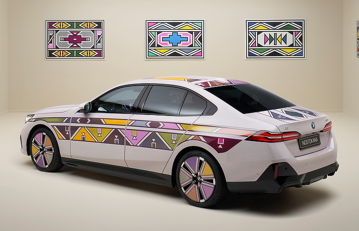 2024 BMW Art Car by Esther Mahlangu - Rear Stance