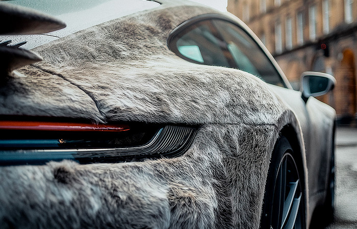 The Furry Porsche 911 created by AI - Details