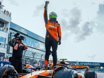 Lando Norris - Miami GP Winner - Superman Pose