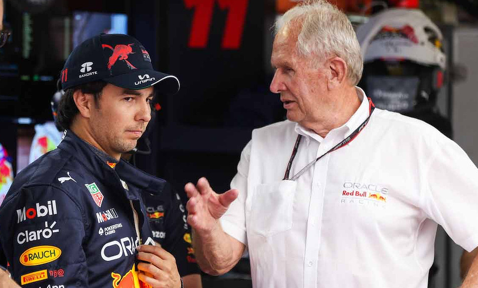 Sergio Perez and Mad Dog Helmut Marko