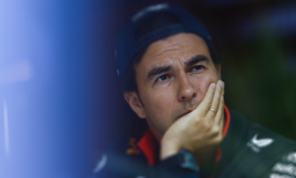 Sergio Perez contemplates the meaning of the world