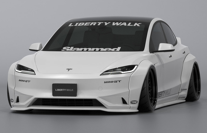 LibertyWalk - Tesla Model 3 Widebody stanced