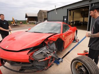 Mat Armstrong buys a crash damaged Ferrari 458 Spider